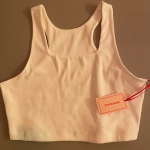 Lovefool gem tank in pearl